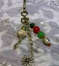 Sunflower & Bead Bag Charm - Image 3