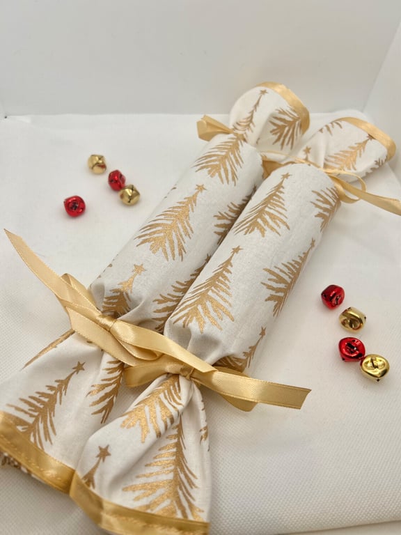 Reusable Fabric Christmas Crackers - Fill With Your Own Treats 