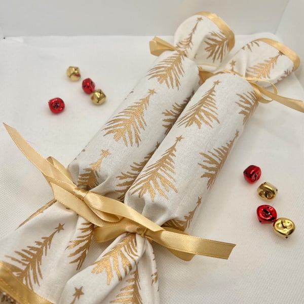 Reusable Fabric Christmas Crackers - Fill With Your Own Treats 