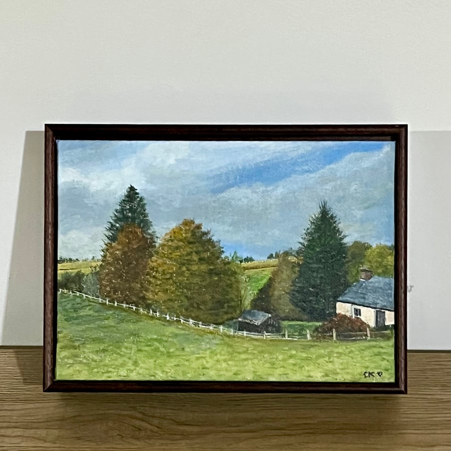 Countryside View, Original Painting, Claire Kirkpatrick 