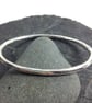 Silver Bangle oval bangle  - Image 1