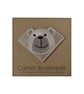 Embroidered Bear Corner Bookmark: Vinyl & Felt Animal Bookmark - Image 4