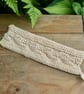 Cream Aran Mug Cosy, Knitted Leaf Design Mug Cosie - Image 2
