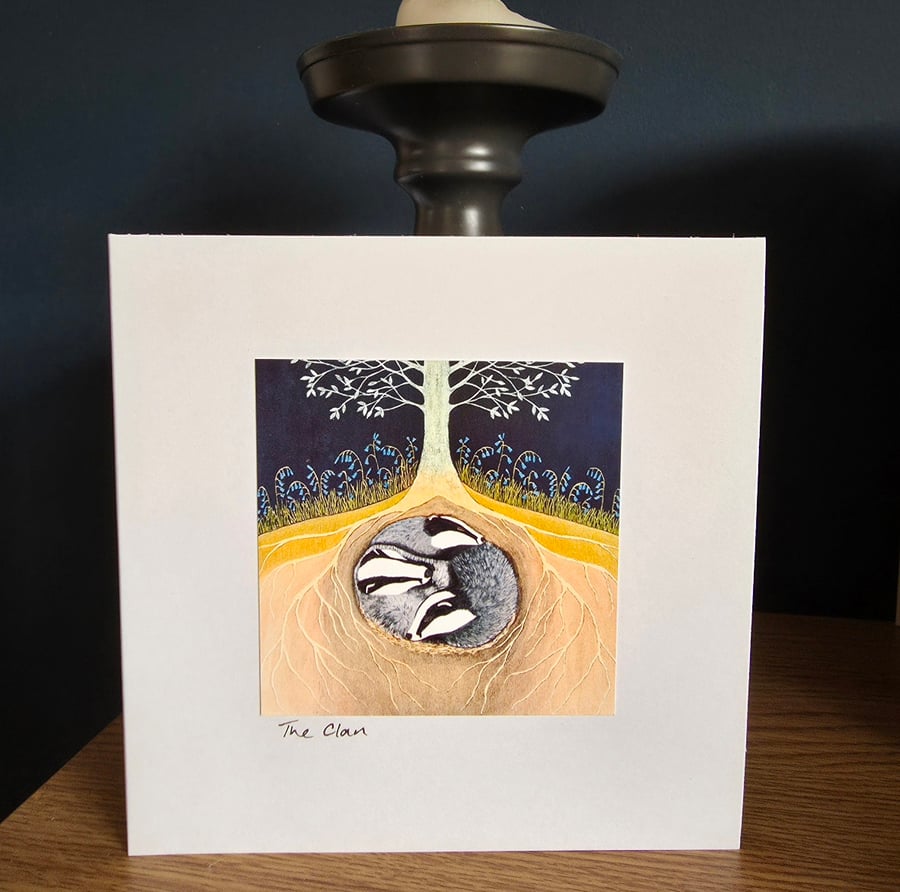 The Clan Handmade Greetings Card 