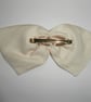 Handmade silk hair bow for a lady, a girl, eco bride, bridesmaid, or flower girl - Image 4