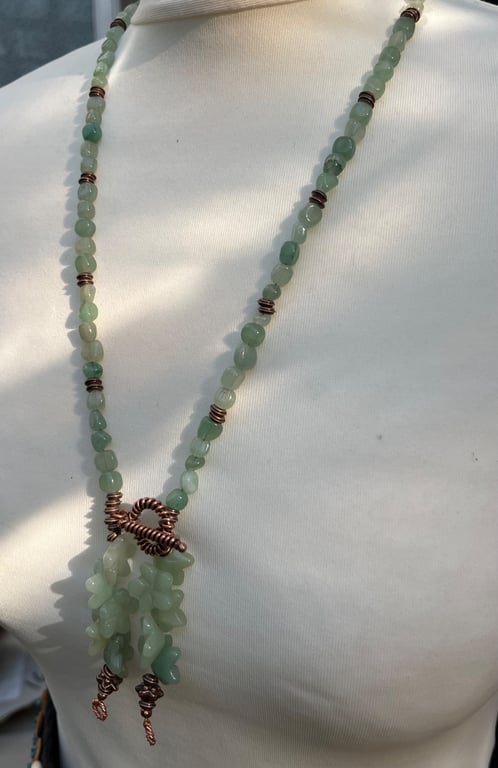Aventurine beaded necklace