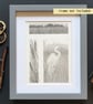 Pencil drawings 2 - Egret, Landscape and reedmace, original art, A5 drawing - Image 3