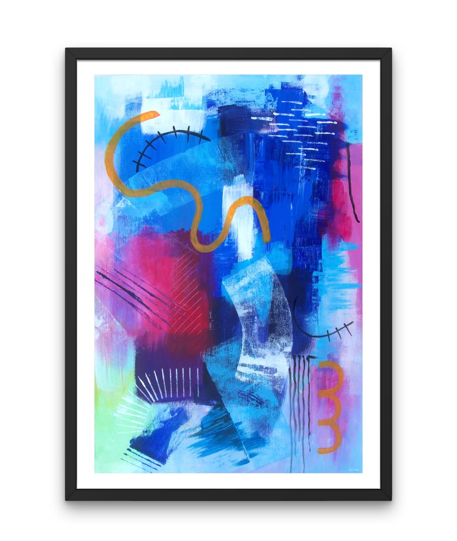 Limitless Contemporary Abstract Art Print in Various Sizes with FREE UK Delivery