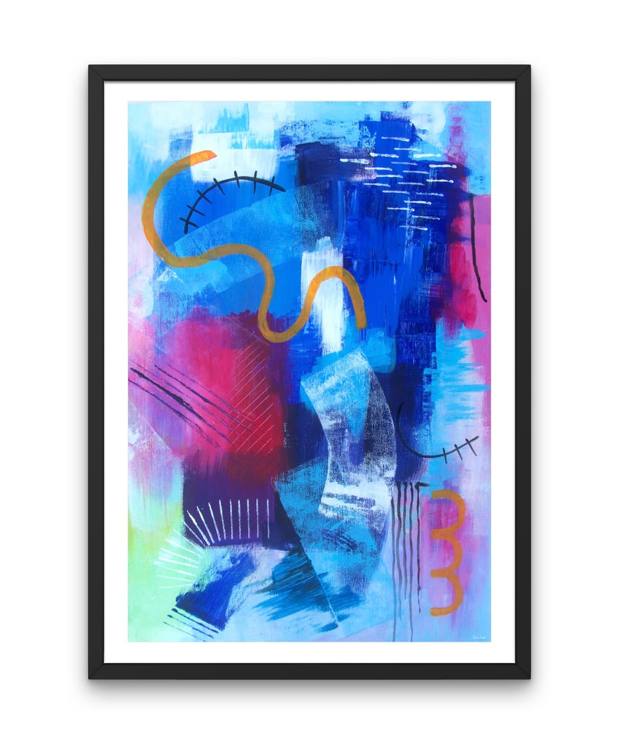  Abstract Art Print in Various Sizes 