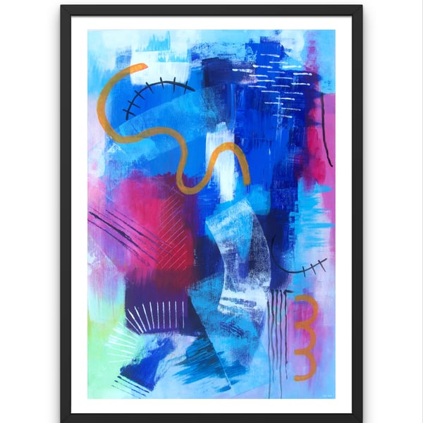 Limitless Contemporary Abstract Art Print in Various Sizes with FREE UK Delivery