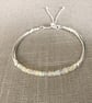 Ethiopian Opal Sterling Silver Noodle Bracelet with Slider Clasp - Image 8