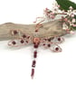 Red Dragonfly Decoration, Copper Wirework - Image 6