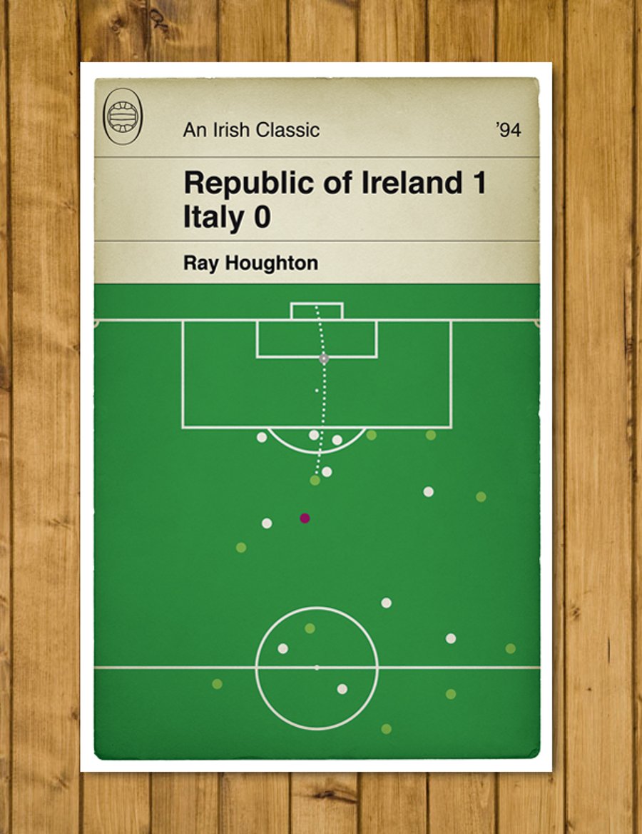 Republic of Ireland Winner - Houghton goal v Italy - USA 94 - Various Sizes
