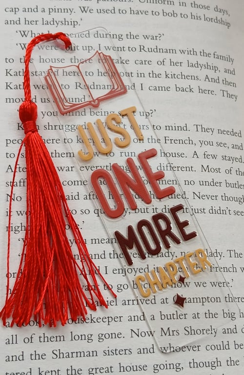 Clear acrylic bookmark 