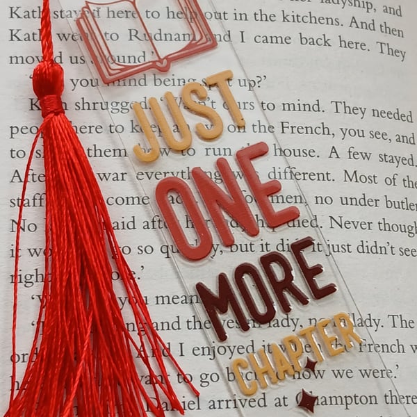 Clear acrylic bookmark 