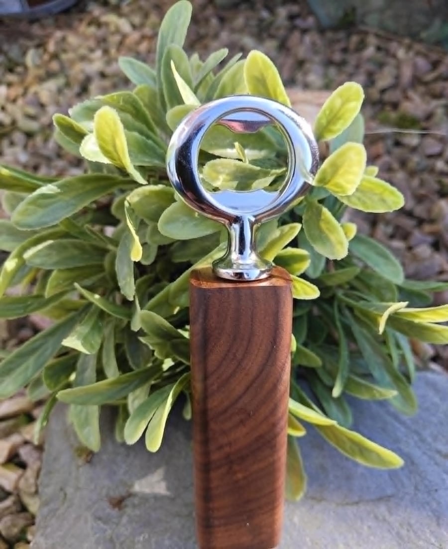 Handmade American Black Walnut Bottle opener