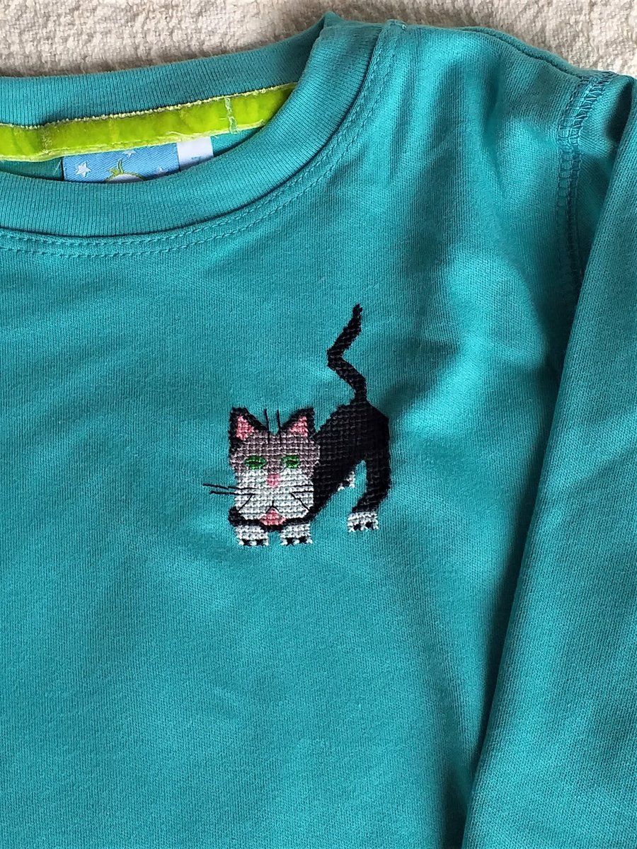Cat Long-sleeved T-shirt Age 7