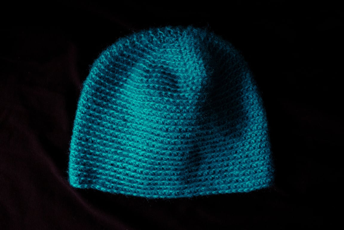 Blue Green Crochet Hat