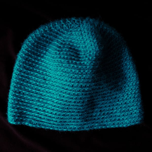 Blue Green Crochet Hat