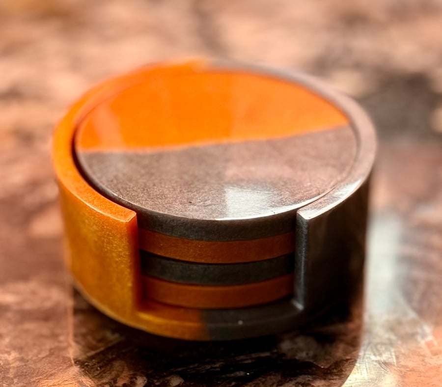 Two Tone Epoxy Resin Coasters