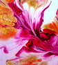 (12) Acrylic Art featuring Pink Blooms, Dancing Flow - Image 4