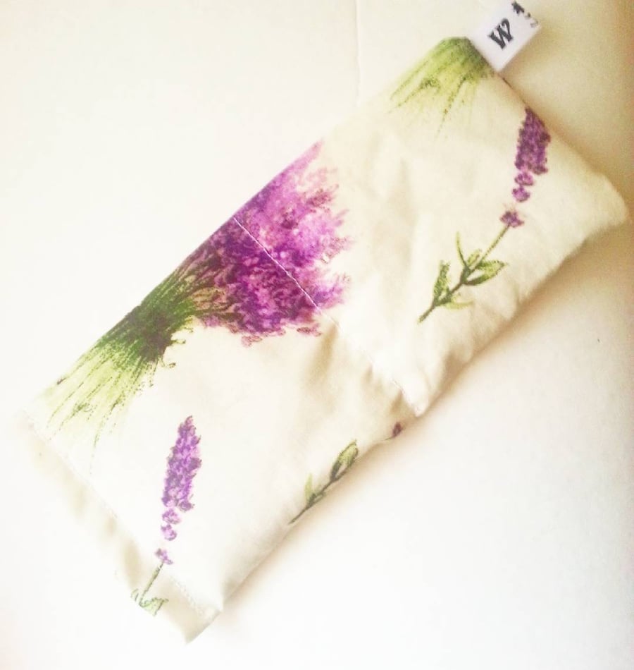 Lavender Eye Pillow with real lavender flowers 