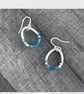 Enamel Earrings, pebble earrings, enamel jewellery, sea themed earrings, enamel, - Image 5