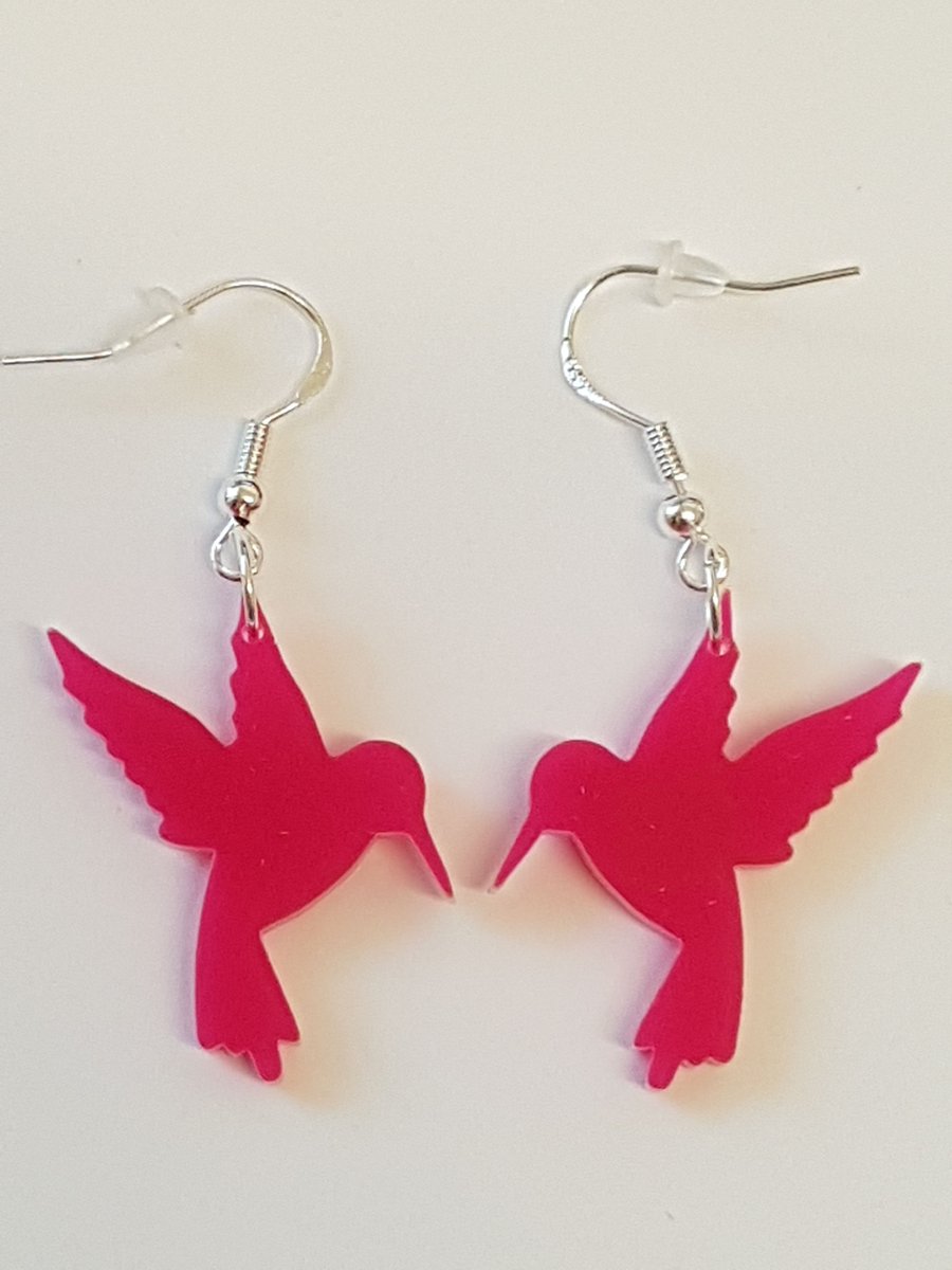 Hummingbird Earrings - Acrylic