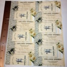 Bee fabric cotton canvas one of a kind 