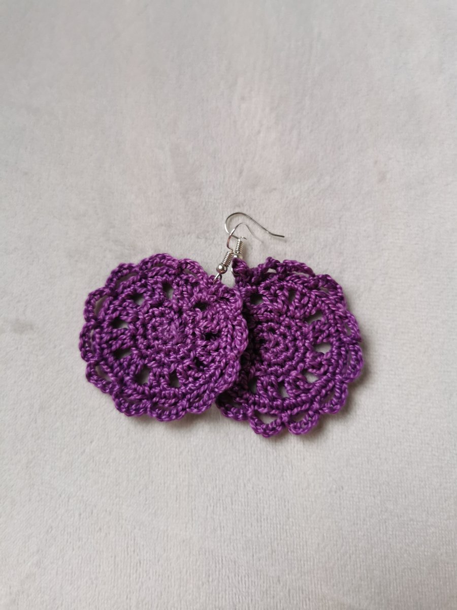 Set of 3 Crochet Earrings 