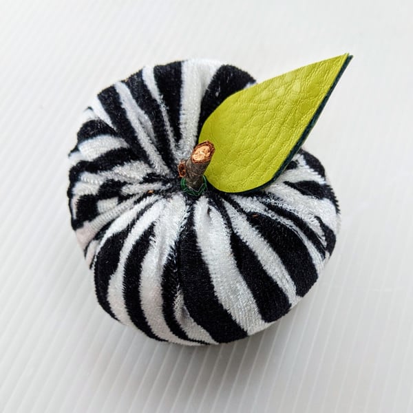 Handmade Zebra Print Ornamental Fabric Apple Decorations