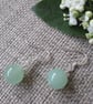 Quartzite Earrings, Pale green, SALE - Image 3