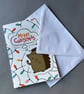 Pack of 6 Merry Christmas hedgehog cards. Festive hedgehog cards. - Image 2