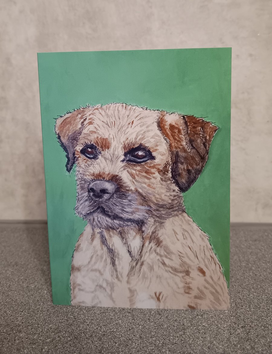 Border Terrier x 4 cards