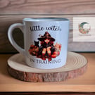 Childs China mug little witch in training 