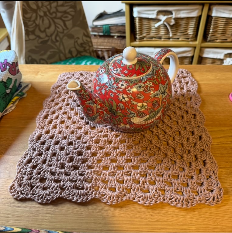 Nougat Crochet Placemat