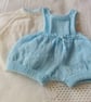 Baby's Romper and Jumper Set, Hand Knitted Baby Outfit, Baby Shower Gift - Image 1