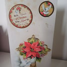 Spiritual traditional dove themed christmas card