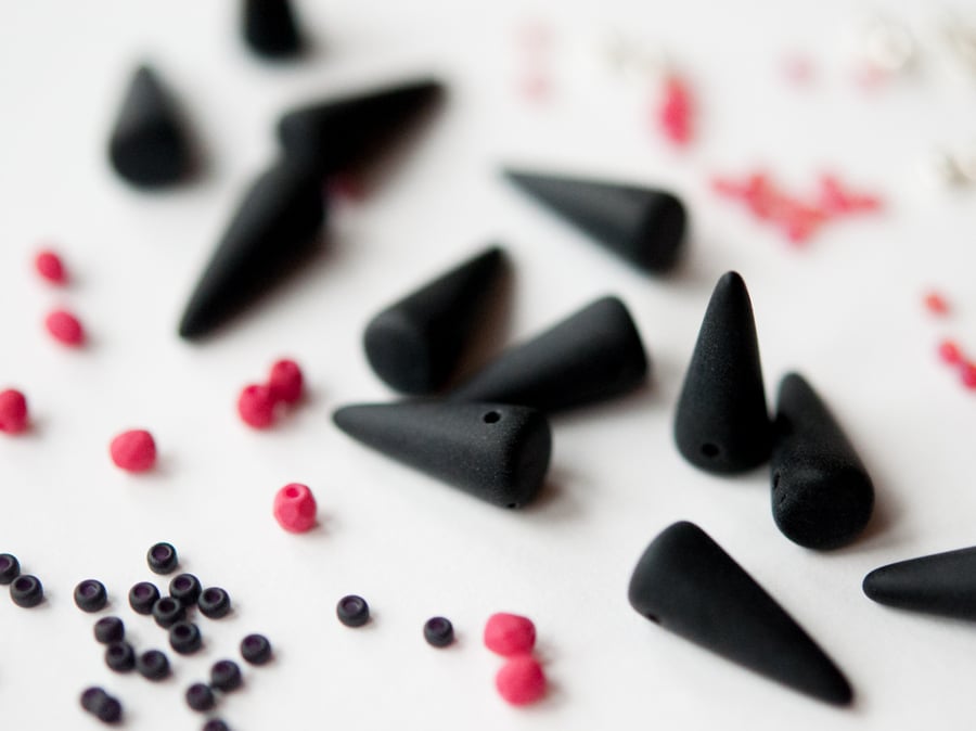 Materials Pack for Great Balls of Spikes - Matte Jet, Crimson & Silver