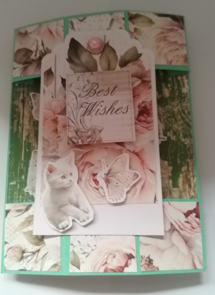 Handmade Hexagon Birthday  Card