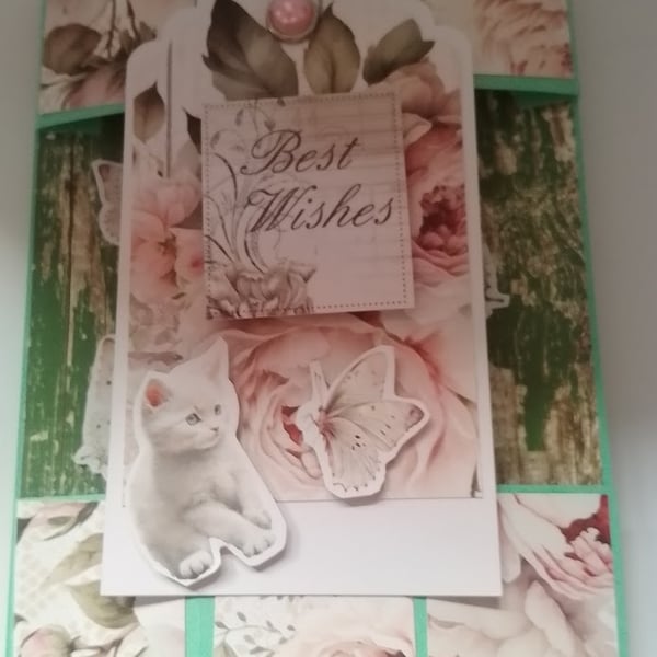 Handmade Hexagon Birthday  Card