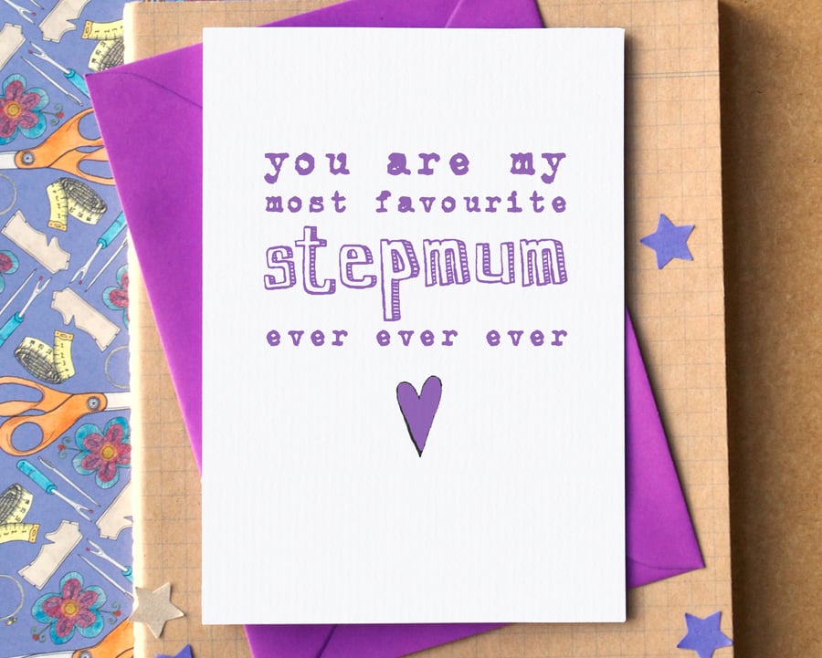 Funny Favourite Stepmum Mother's Day Card