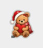 Unique Funny Christmas Gift Tags For Adults, 6pk - Cute Teddy Bear & Heart