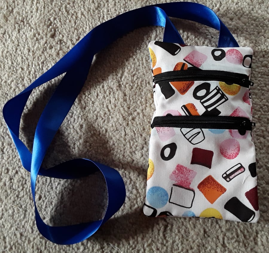 Round the neck, Liquorice Allsorts money bag (5)