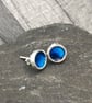 Enamel studs, blue enamel studs, rock pool studs, blue round studs, enamel,  - Image 6