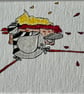 Seagull Running Away with a Scone Fridge Magnet  - Image 2