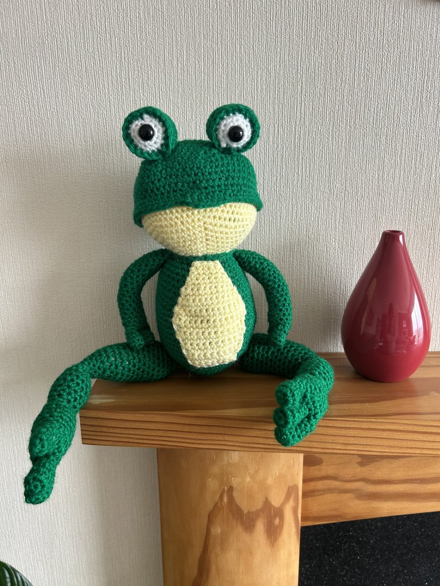 Crocheted Frog Stuffed Toy