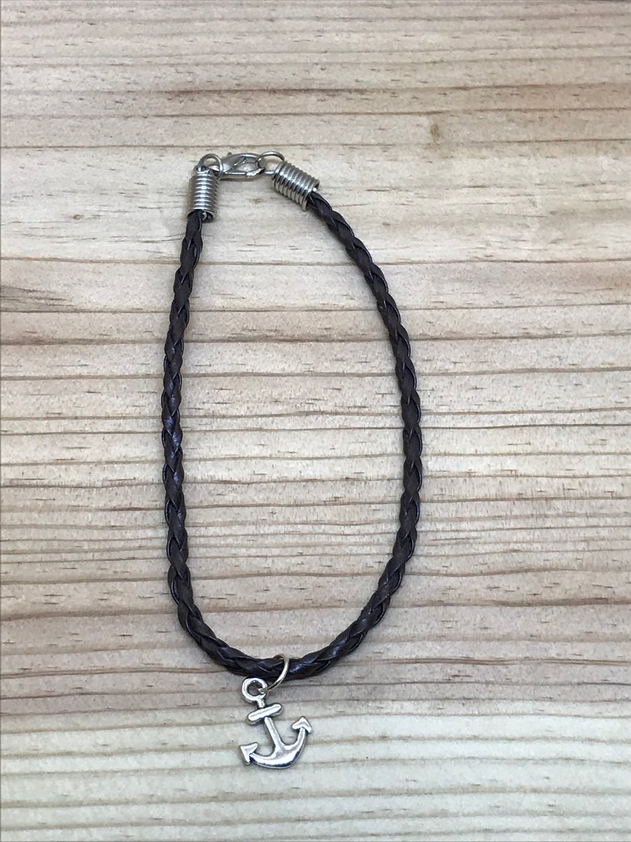  Brown Anchor Bracelet (627)