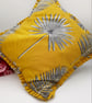  Vibrant Yellow botanical pleated cushion cover.   - Image 6