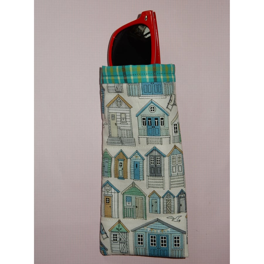 Glasses case - Beach huts slip in style